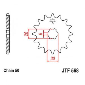 Зірка передня JT JTF568.15